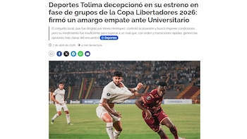 La reacción de la prensa colombiana al empate de Universitario vs Deportes Tolima.