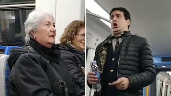Canta ópera en el tren, pero una soprano desconocida lo convirtió en viral: la historia del dúo que paralizó las redes
