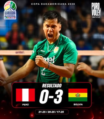 Perú cayó ante Bolivia y se enfrentará a Venezuela en su siguiente partido.