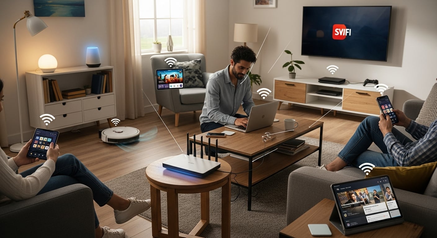 Si varios dispositivos de tu hogar están usando internet al mismo tiempo, esto puede limitar su velocidad. (Imagen Ilustrativa Infobae)