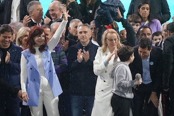 Cristina Kirchner junto a Alicia