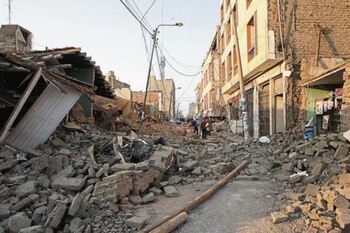 Reconstrucción ante un gran terremoto