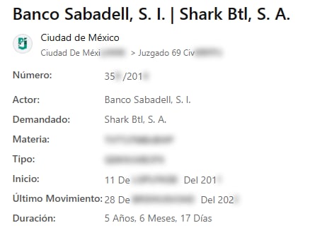 Diversas imputaciones se llebaron a cabo por bancos contra la empresa Diego Sebastián