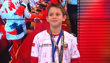 Fabio Bravo, de apenas nueve años, logró consagrarse campeón mundial en las Olimpiadas de Matemáticas Copérnicus
