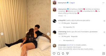 La pareja compartió fotos afectuosas y mensajes emotivos, dejando claro que su relación es seria y oficial - crédito @diannymore/Instagram