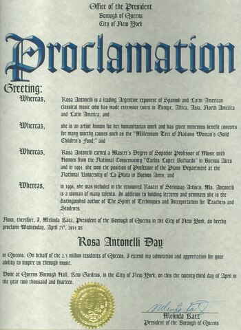 La proclamación del "Día de