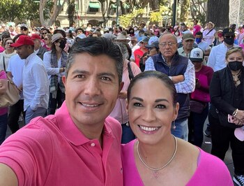 La pareja presidencial de Puebla