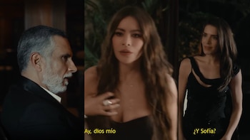 Marlon Moreno, Sofía Vergara y Valentina Ferrer estuvieron presentes en la promoción del álbum Omertá - crédito @jbalvin @ryancastro / Instagram