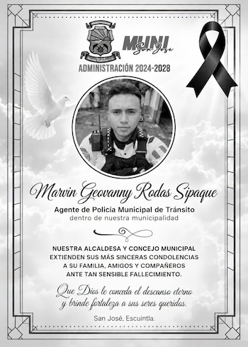 Un motociclista evadió un puesto de control en la Aldea Jardines y desencadenó una persecución policial en Puerto San José que terminó fatal para un agente de la PMT.