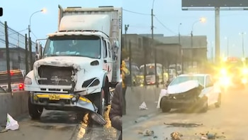 Choque múltiple en Evitamiento: accidente