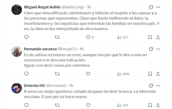 Así fueron las reacciones que generó su disculpa pública (Captura redes sociales)