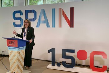 La vicepresidenta tercera y ministra