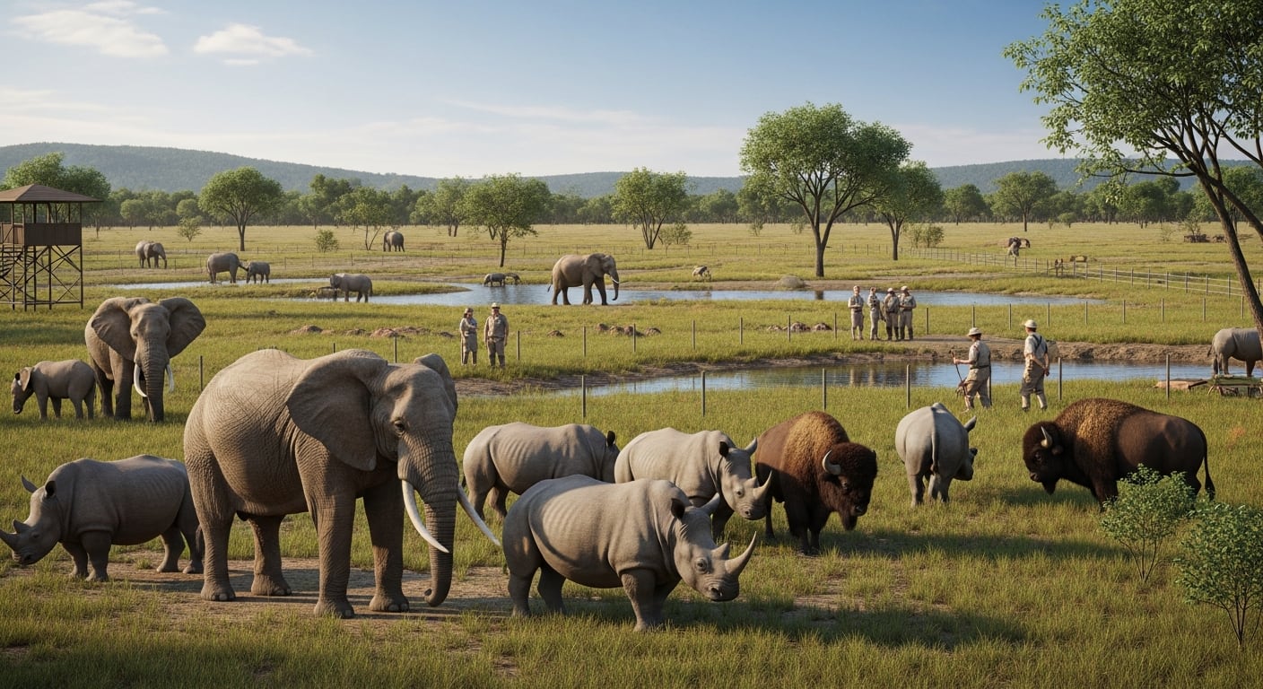 Hace 1,5 millones de años, los mamíferos que convivían con los primeros humanos superaban en tamaño a cualquier especie actual. (Imagen Ilustrativa Infobae)