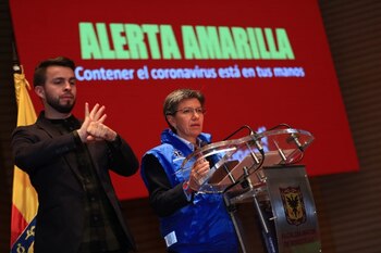 CLaduio López, alcaldesa de Bogotá,