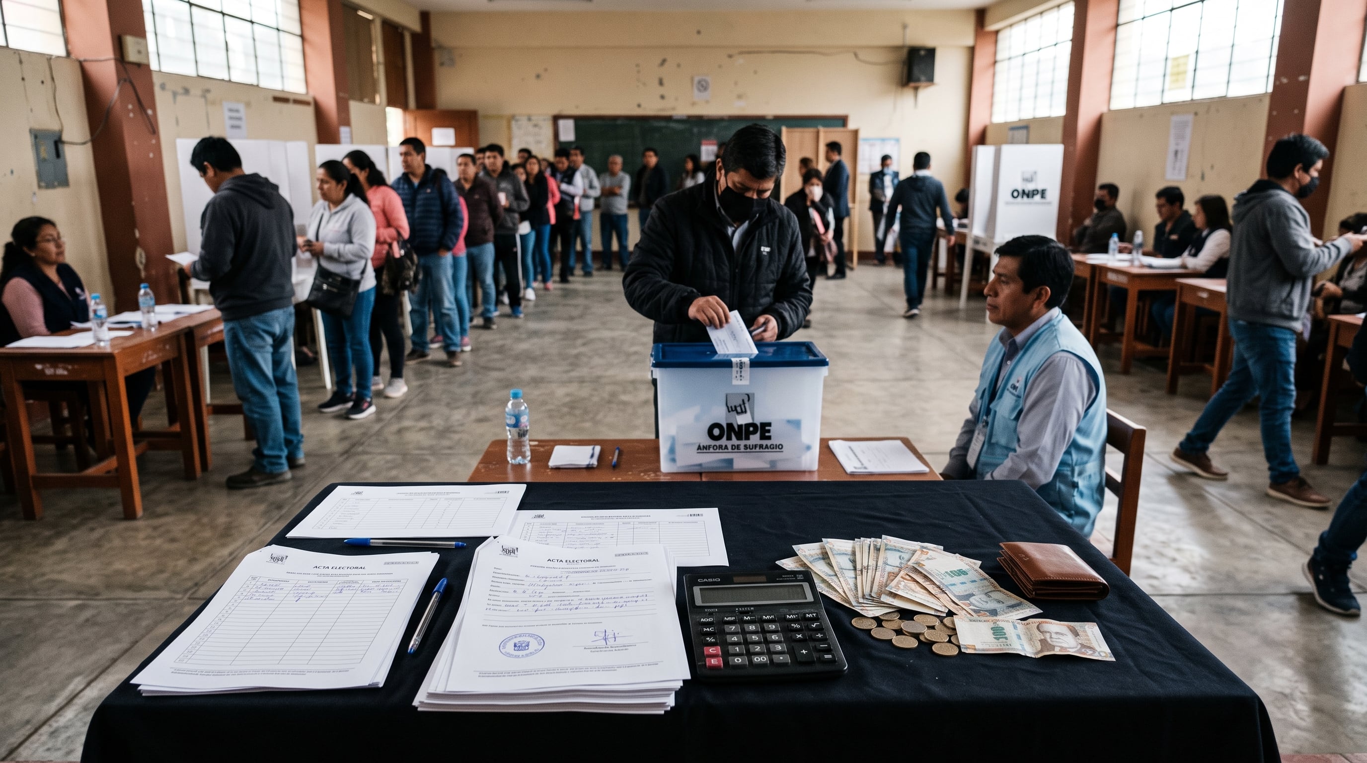 Si una mesa no se instala hasta el mediodía, los electores afectados deben pedir una dispensa ante el JNE para evitar la multa por no votar. (Imagen Ilustrativa Infobae)