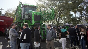Los participantes, en un alto