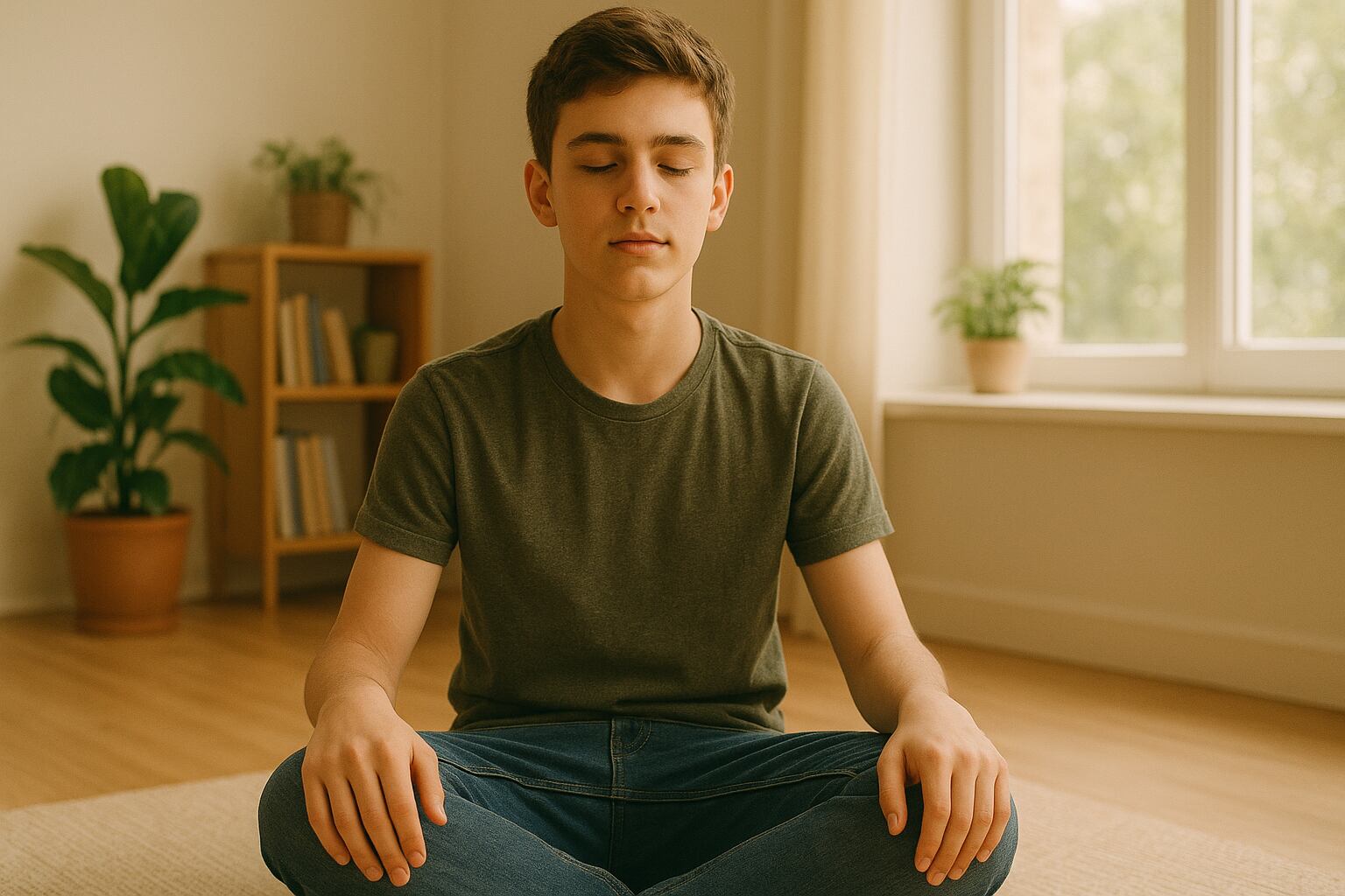 Las técnicas de relajación y las rutinas personalizadas ayudan a reducir el estrés durante evaluaciones académicas o laborales (VisualesIA)