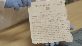 Un telegrama del 7 de octubre de 1879: el documento fue fechado un día antes del Combate de Angamos y registra requerimientos para el Huáscar. Difusión