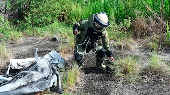 Marina presenta el grupo antibombas