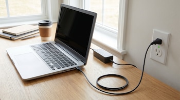 laptop - batería - cargador - tecnología - 6 de mayo