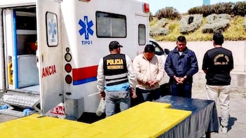 Ambulancia trasladaba más de 70 kilos de cocaína en el VRAEM: conductor y enfermero fueron detenidos