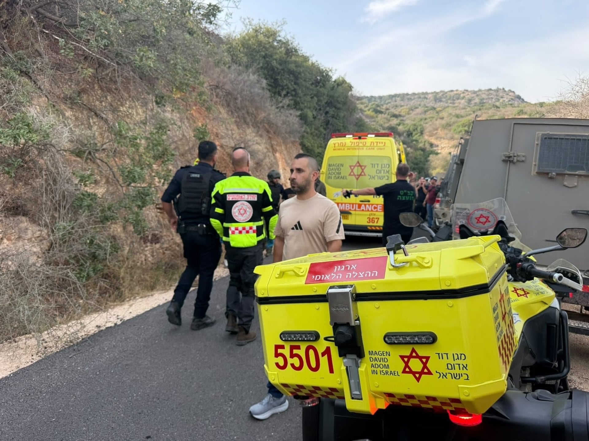 12/10/2026 Efectivos del MDA israelí atienden una emergencia en el norte del paísPOLITICA MAGEN DAVID ADOM EN X