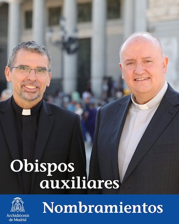 16/10/2026 Fernando Murga y Andrés Martínez, nuevos obispos auxiliares de Madrid
SOCIEDAD
ARZOBISPADO DE MADRID