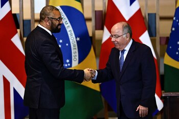 El canciller británico James Cleverly