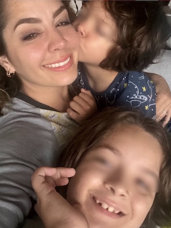 Yiddá Eslava afirmó que se sintió en paz después de comulgar durante la misa.