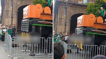 La emoción por la inauguración de la Copa del Mundo cambió drásticamente cuando un joven se desplomó desde una estructura elevada.