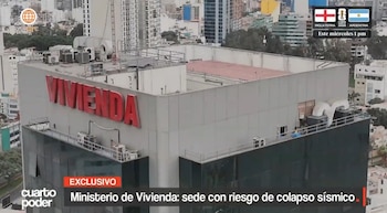 Cuarto Poder revela peligro en sede del Ministerio de Vivienda: inmueble adquirido al Banco de la Nación enfrenta emergencia estructural. Captura: américa TV.
