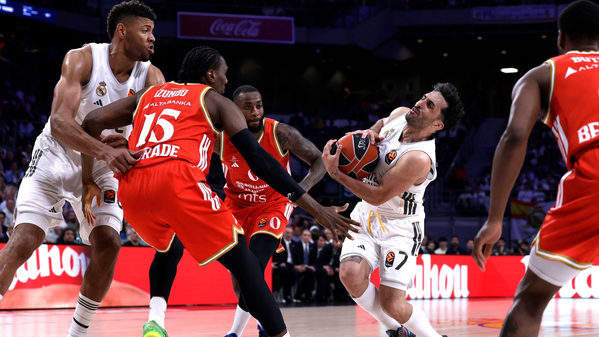 Facundo Campazzo fue la gran figura del Real Madrid (EFE/Juanjo Martín)