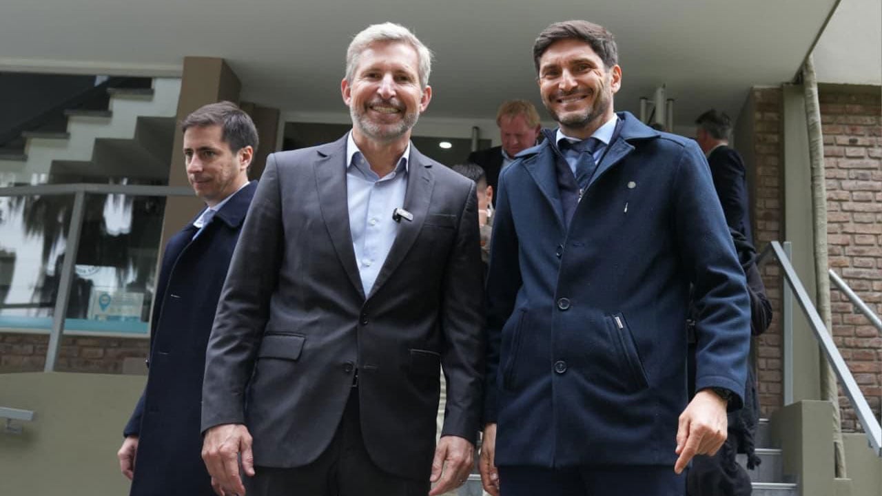 Rogelio Frigerio recibió a Maximiliano Pullaro en Entre Ríos