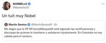 Tweets de Marbelle tras la