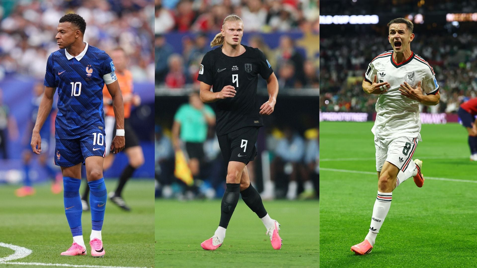 Mbappé, Haaland y Fidalgo serán algunos de los jugadores de esta jornada del 30 de junio en el Mundial 2026 (Composición Infobae)
