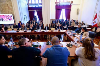 Sesión de la Comisión de Constitución de la Cámara de Diputados.