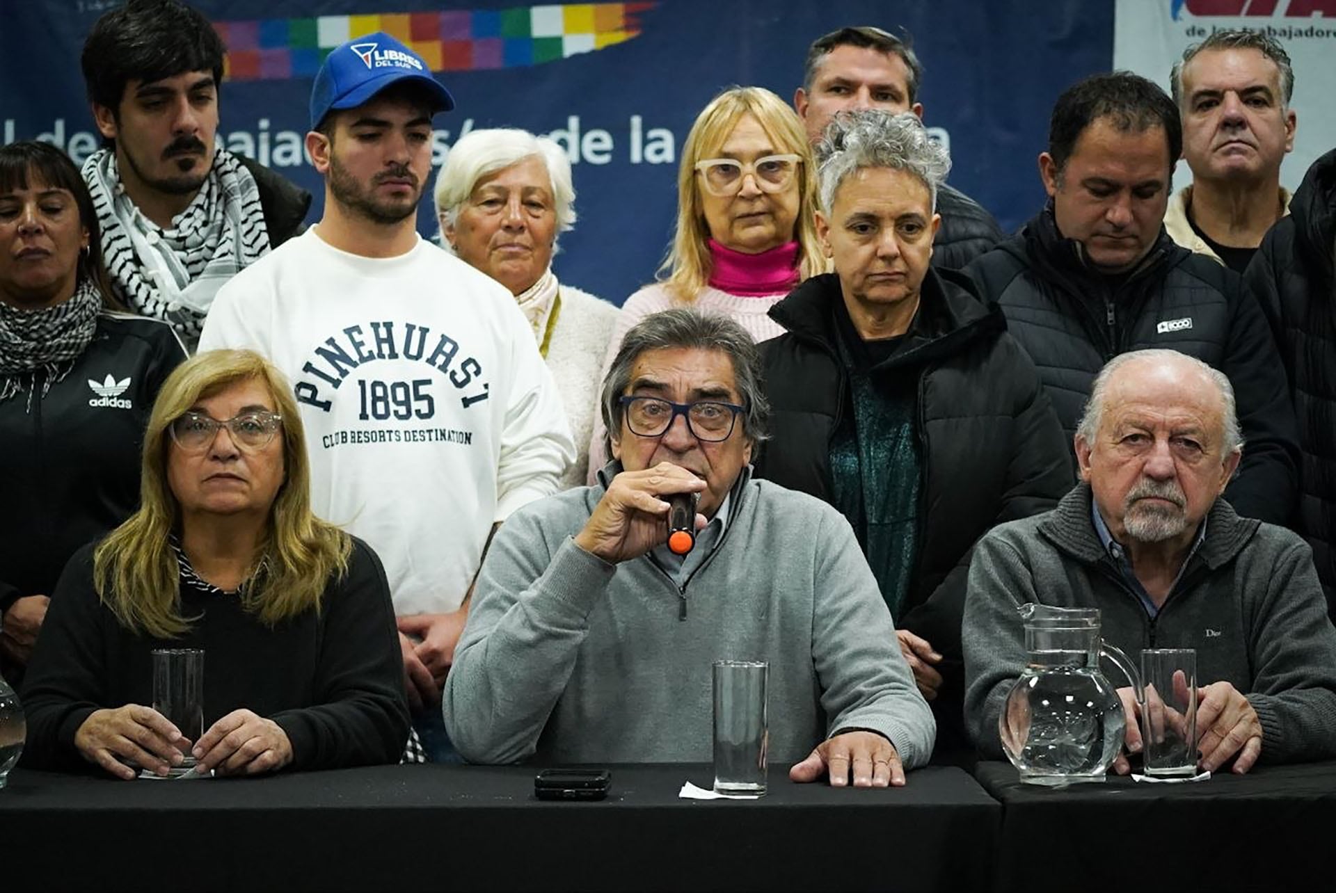 Líderes sindicales, como los de las dos CTA expresaron su firme apoyo a la Marcha Universitaria, defendiendo la educación pública