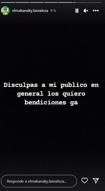 Makanaky se pronunció luego de