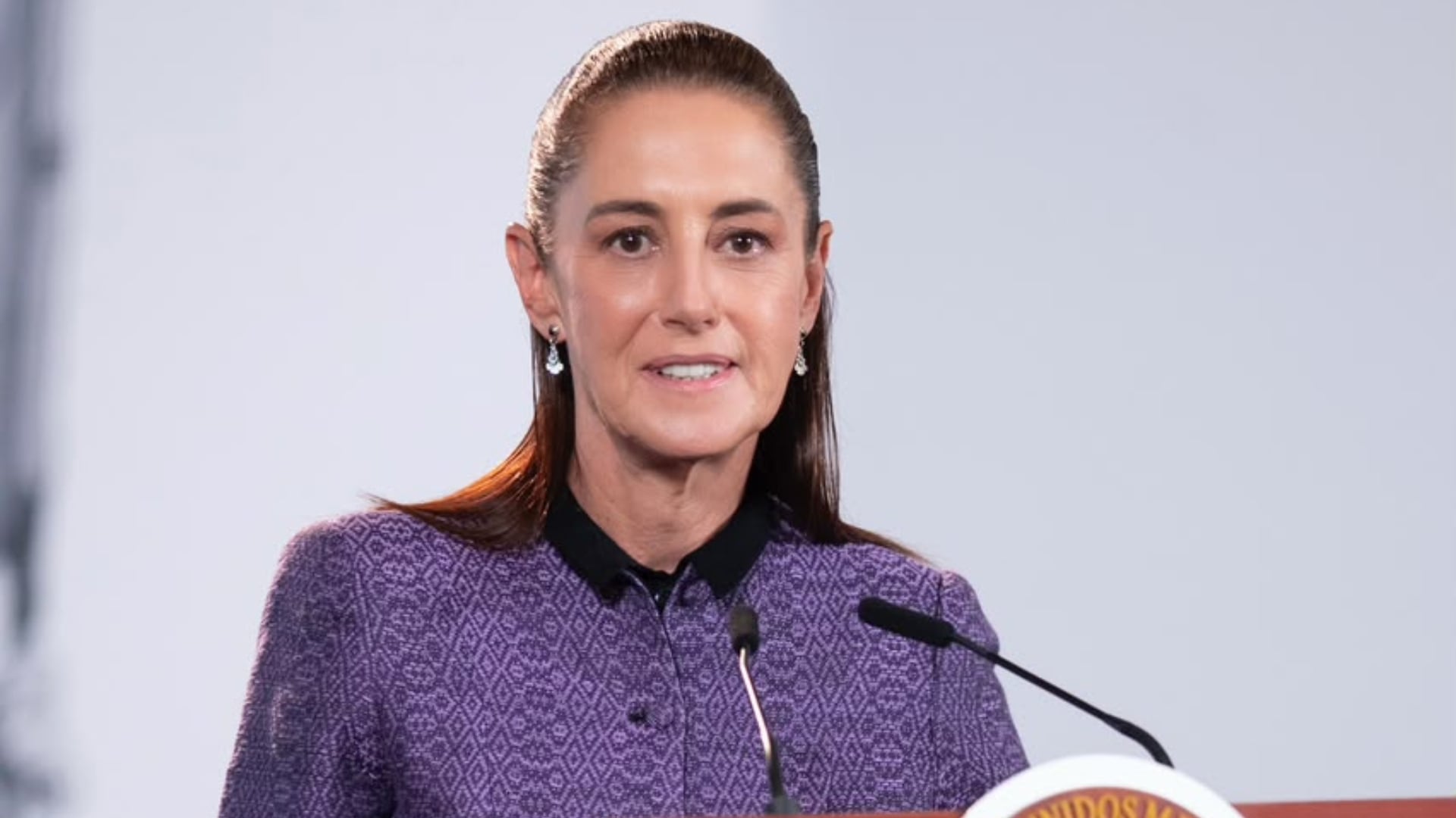 Claudia Sheinbaum durante la conferencia matutina de este 30 de septiembre en Palacio Nacional. (Presidencia)