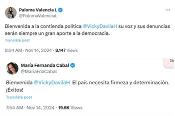 Senadoras Cabal y Valencia sobre