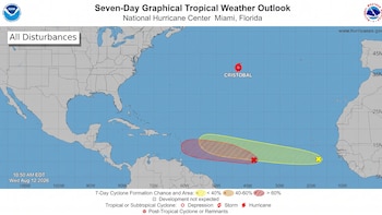 Se formó la tormenta tropical Cristobal mientras los meteorólogos vigilan otros dos sistemas en el Atlántico