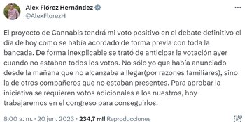 El senador reiteró que dará