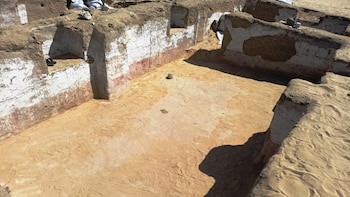 Monasterio cristiano del siglo IV descubierto recientemente en Egipto. (Ministerio de Turismo y Antigüedades de Egipto)