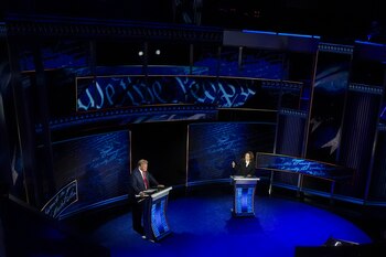 El candidato presidencial republicano Donald