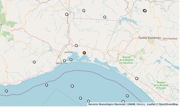 Temblor reportado en Oaxaca.
(SSN)