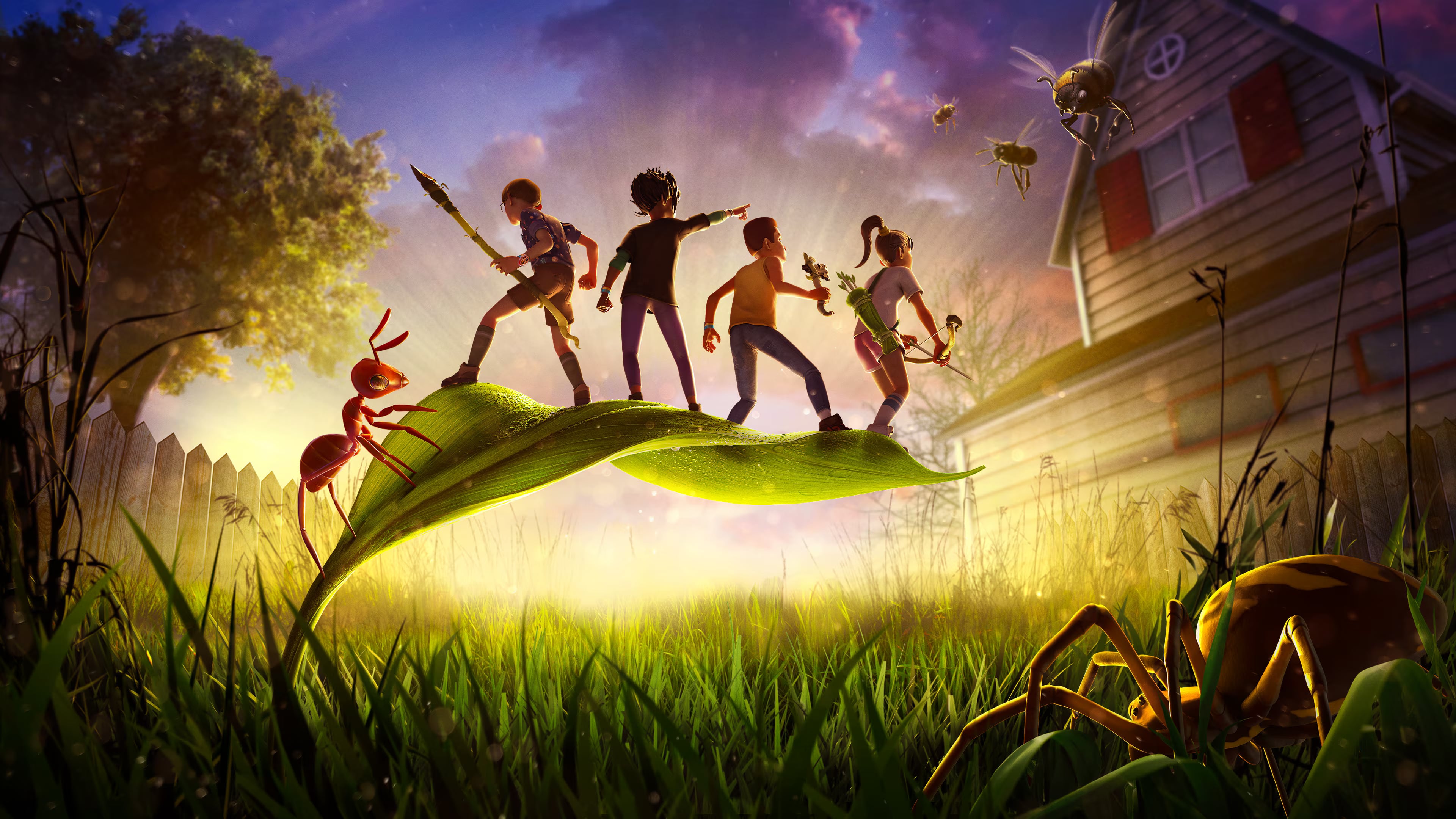 Grounded Fully Yoked Edition propone sobrevivir en un jardín gigante tras quedar reducido al tamaño de una hormiga, con opción de jugar online con hasta tres amigos. (PlayStation)
