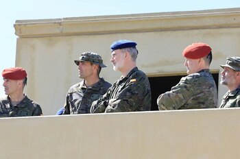 Felipe VI supervisó muy atento,