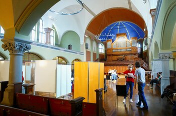 Centro de vacunación en Zurich