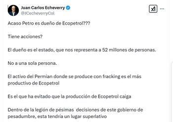 Juan Carlos Echeverry, exministro de