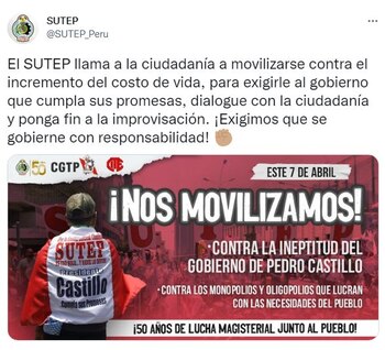 Sutep llama a una nueva